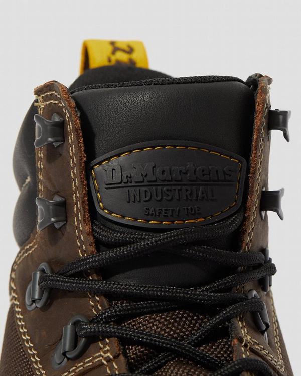 Dr Martens Pánské Pracovní Boty Lintel Steel Toe Černé Hnědé, CZ-425690